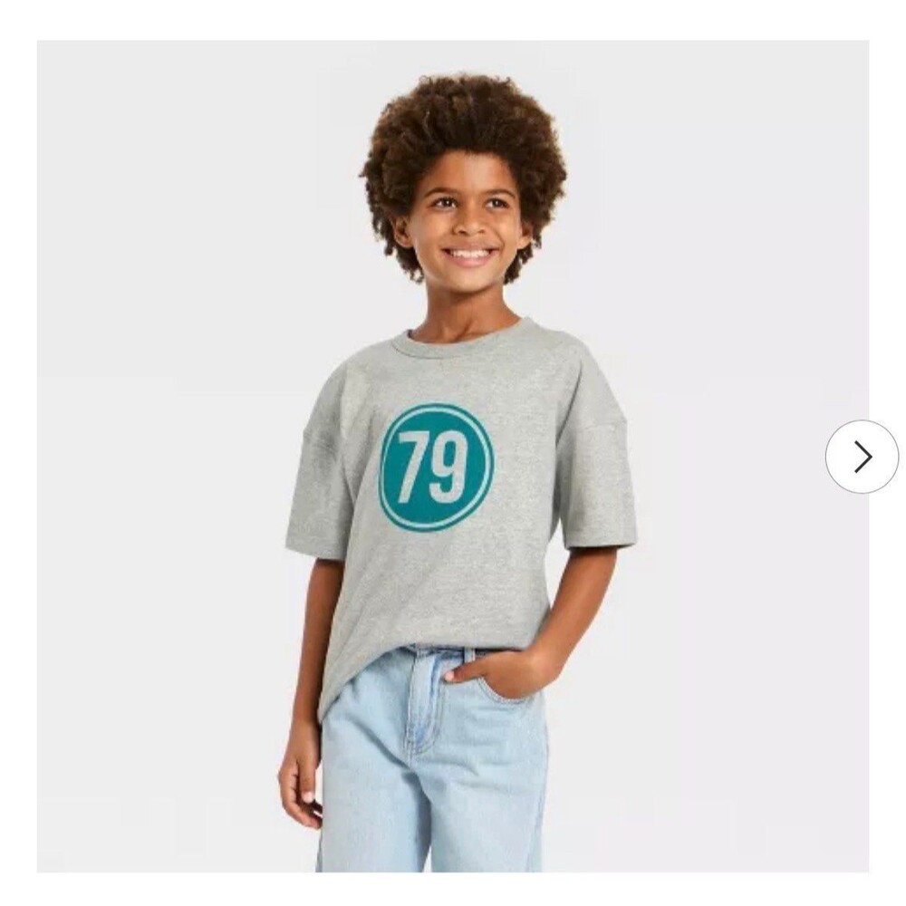 Boys' Short Sleeve '79' Graphic T-Shirt - Cat & Jack™ XS 4/5